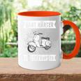 Moped Driver Hard Hardener Scooter Fahrt Er Moped Slogan Tasse Zweifarbig