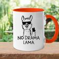 No Drama Lama Cute And Lama Tasse Zweifarbig