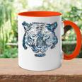 Obra De Arte De Tigre Ojos Azules Arte Animal Tigre Accent Mug