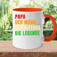 Papa Die Legend Father's Day S Tasse Zweifarbig