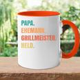 Papa Grillmeister Ehemann Held Tasse Zweifarbig