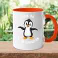 Penguin Bin Da Kann Losgehen Statement Motif Tasse Zweifarbig