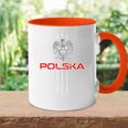 Poland Polska Polski Eagle Kurwa Meme Warsaw City Tasse Zweifarbig