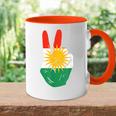 Proud Kurds Kurdistan Kurdische Flagge Peace Tasse Zweifarbig