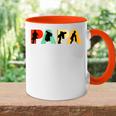 Retro-Dachdecker-Papa Stolzes Dachdecker-Papa-Geschenk Kapuzenjacke Tasse Zweifarbig