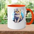 Scottish Fold Katzen Papa Cat Dad Daddy Haustier Freund Mit-Ausschnitt Tasse Zweifarbig