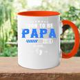 Soon To Be Papa Est 2024 Retroatertag New Daddy Tasse Zweifarbig