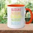 Suzuki Name Tasse Zweifarbig