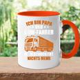 Truckeratertag Lkw-Fahrer Ich Bin Papa Und Lkwfahrer Truck Tasse Zweifarbig