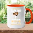 Vater Papaatertag Jack Russell Terrier Papa Tasse Zweifarbig