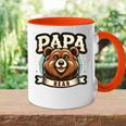 Vater Zumatertag Papa Bear Papa Tasse Zweifarbig