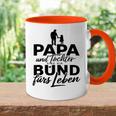 Vatertag Papa Tochter Freundschaft Papa Und Tochter Tasse Zweifarbig