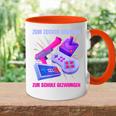 Zum Zocken Geboren Zum Schule Forces I Console Ps5 Gaming Tasse Zweifarbig