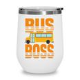 Bus Boss Funny Big Yellow School Bus Driver Wine Tumbler