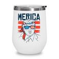 Funny Donald Trump 4Th Of July Independence Day America Flag Wine Tumbler