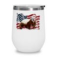 Honey Badger American Flag 4Th July Animals Men Women Kids Wine Tumbler