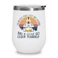 Im Mostly Peace Love And Chickens And A Little Go Cluck Yourself Meditation Chicken Vintage Retro Wine Tumbler