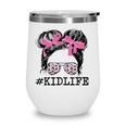 Kids The Mom And Daughter Costume Family Matching Kids Gift Wine Tumbler