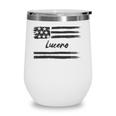 Lucero - Personalized Name Stars And Stripes Usa Flag Wine Tumbler