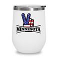 Minnesota Home State Retro Vintage 70S 80S Style Wine Tumbler