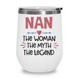 Nan Grandma Gift Nan The Woman The Myth The Legend Wine Tumbler