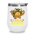 Tacosaurus Kid Taco Cinco De Mayo Kid Dinosaur Taco Wine Tumbler