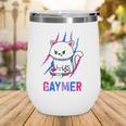 Bisexual Gaymer Geek Pride Lgbt Video Game Lovers Gift Cat Wine Tumbler