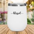 Blessed Bible Verse Black Graphic Great Gift Christian Wine Tumbler
