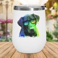 Colorful Dog Retriever Labrador Pet Lovers Gift Wine Tumbler