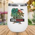 Mens Matching Family Papasaurusrex Fathers Day - Grandpa Dad Wine Tumbler