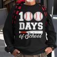 100 Days Of School For 100Th Day Baseball Student Or Teacher Sweatshirt Gifts for Old Men