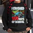 100 Days Of School T-Rex Monster Truck 100Th Day Of School Sweatshirt Gifts for Old Men
