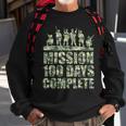 100Th Day Of School Army Military Boys Camo Green Sweatshirt Gifts for Old Men