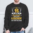 15 Jahre Im Dienst College Company Anniversary S Sweatshirt Geschenke für alte Männer
