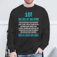 18 Son Wie Geil Ist Denn 18Th Birthday Sweatshirt Geschenke für alte Männer