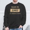 1965 Vintage Birthday Made In 1965 Best Birth Year Bday Sweatshirt Gifts for Old Men