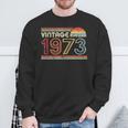 1973 VintageBirthday Retro Style Sweatshirt Gifts for Old Men
