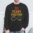 20 Años Juntos Sr & Señora Pareja Coincidencia 20 Aniversario Camisa de entrenamiento Regalos para ancianos