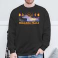2024 Niagara Falls New York Total Solar Eclipse Souvenir Sweatshirt Gifts for Old Men