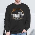 2024 Total Eclipse Path Of Totality Texas 2024 Sweatshirt Gifts for Old Men