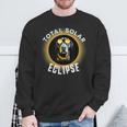 2024 Total Solar Eclipse Dog Wearing Solar Eclipse Glasses Sweatshirt Gifts for Old Men