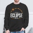 2024 Total Solar Eclipse Texas Total Eclipse 2024 Sweatshirt Gifts for Old Men