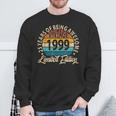 25 Years Of Being Awesome Vintage 1999 Bday 25Th Birthday Sweatshirt Gifts for Old Men