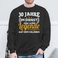 30 Jahre Im Dienst Legend Auf Dem Geränste Service Anniversary Sweatshirt Geschenke für alte Männer