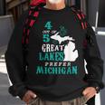 4 Out Of 5 Great Lakes Michigan Michigander Detroit Sweatshirt Gifts for Old Men