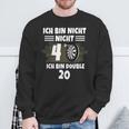 40 Geburtstag Ich Bin Nicht 40 Ich Bin Double 20 Dart Sweatshirt Geschenke für alte Männer