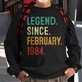 40 Year Old Legend Since February 1984 40Th Birthday Decor Sweatshirt Gifts for Old Men