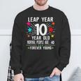 40 Years Old Birthday Leap Year 10 Year Old 40Th Bday Sweatshirt Gifts for Old Men