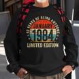 40 Years Old Vintage January 1984 40Th Birthday Retro Sweatshirt Gifts for Old Men