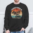 44 Geburtstag Geschenk Mann Legenden Sind Im April 1980 Sweatshirt Geschenke für alte Männer